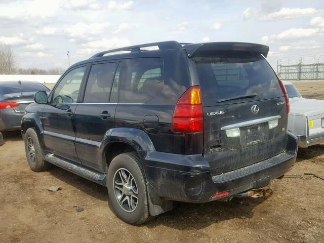 JTJBT20X350074560 - 2005 LEXUS GX 470 BLACK photo 3