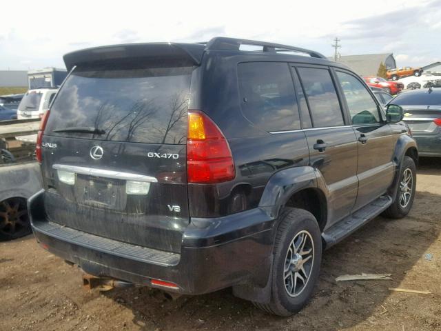 JTJBT20X350074560 - 2005 LEXUS GX 470 BLACK photo 4