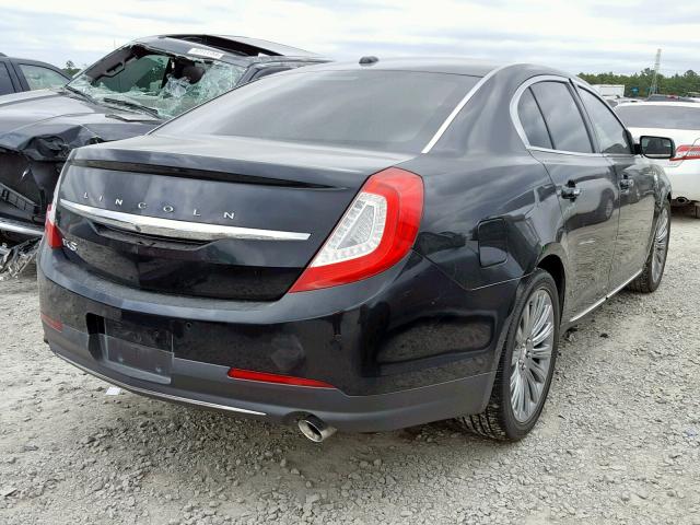 1LNHL9DK5FG603337 - 2015 LINCOLN MKS BLACK photo 4