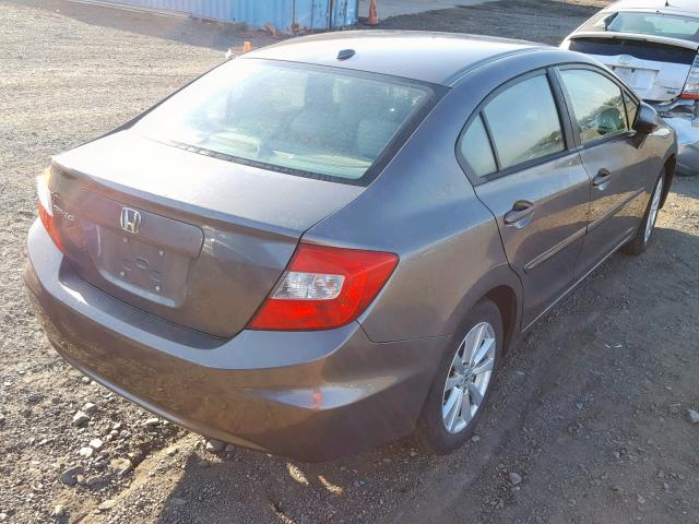 19XFB2F97CE336326 - 2012 HONDA CIVIC EXL GRAY photo 4