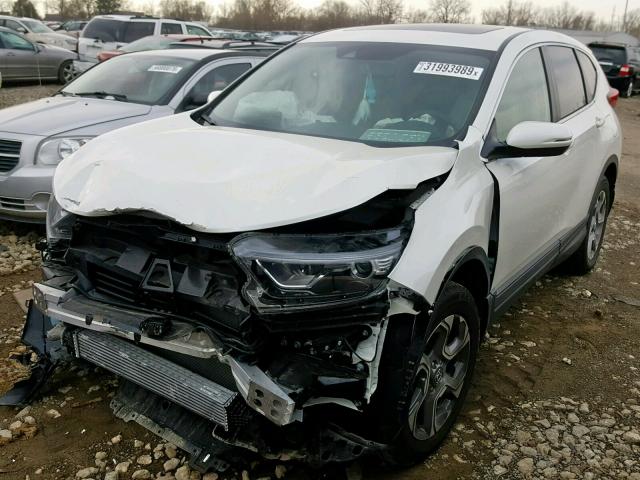 2HKRW2H83JH674871 - 2018 HONDA CR-V EXL WHITE photo 2