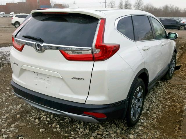 2HKRW2H83JH674871 - 2018 HONDA CR-V EXL WHITE photo 4