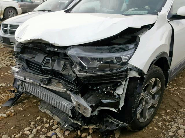 2HKRW2H83JH674871 - 2018 HONDA CR-V EXL WHITE photo 9