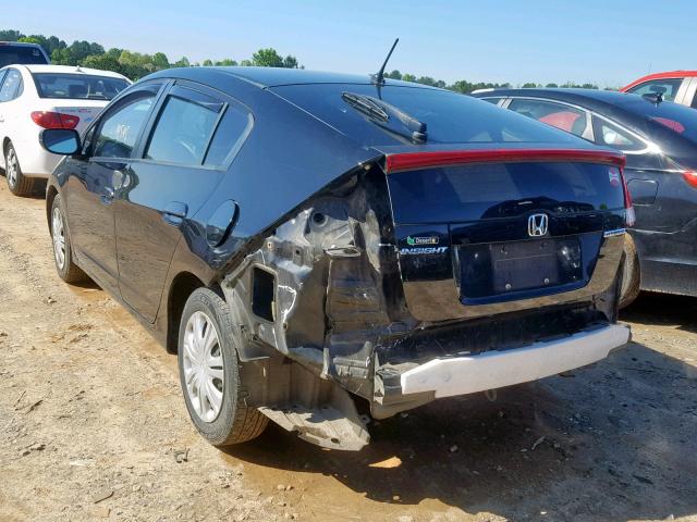 JHMZE2H56BS001843 - 2011 HONDA INSIGHT LX BLACK photo 3