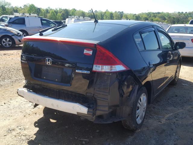 JHMZE2H56BS001843 - 2011 HONDA INSIGHT LX BLACK photo 4