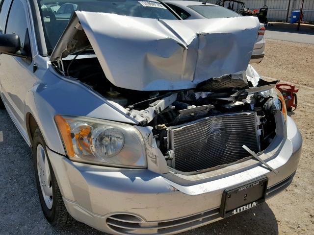 1B3HB28B87D220747 - 2007 DODGE CALIBER SILVER photo 9