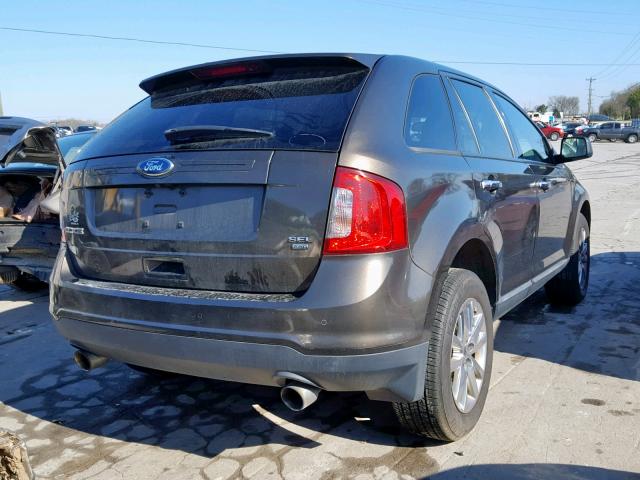 2FMDK4JC5BBA74040 - 2011 FORD EDGE SEL BLACK photo 4