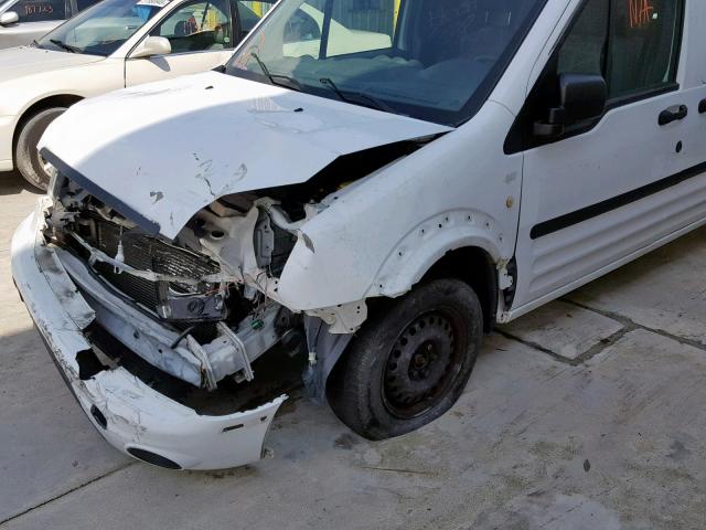 NM0LS7DN9AT013591 - 2010 FORD TRANSIT CO WHITE photo 9