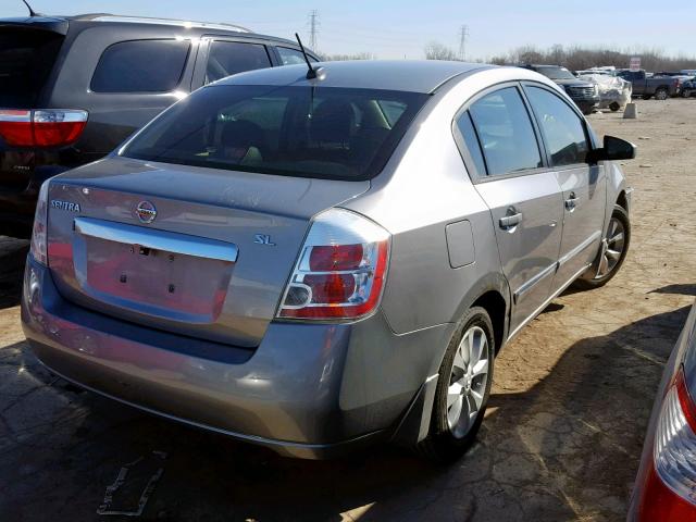 3N1AB6AP1AL659922 - 2010 NISSAN SENTRA 2.0 SILVER photo 4