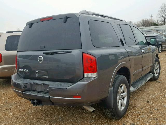 5N1AA0NC8CN614253 - 2012 NISSAN ARMADA SV GRAY photo 4