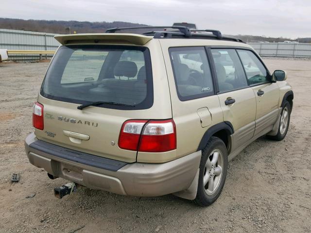 JF1SF65591H716242 - 2001 SUBARU FORESTER S GOLD photo 4