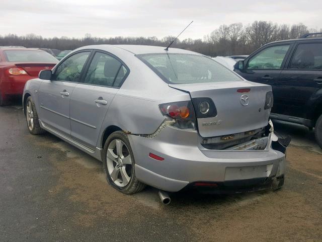 JM1BK323061417665 - 2006 MAZDA 3 S SILVER photo 3