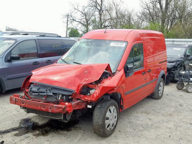 NM0LS7BNXCT125631 - 2012 FORD TRANSIT CO RED photo 2