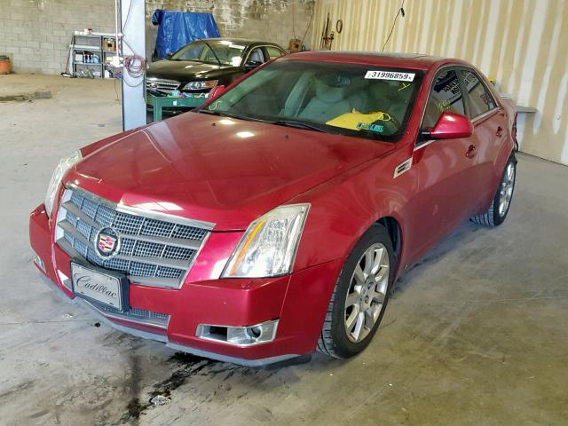 1G6DS57VX80171444 - 2008 CADILLAC CTS HI FEA MAROON photo 2