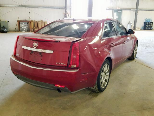 1G6DS57VX80171444 - 2008 CADILLAC CTS HI FEA MAROON photo 4