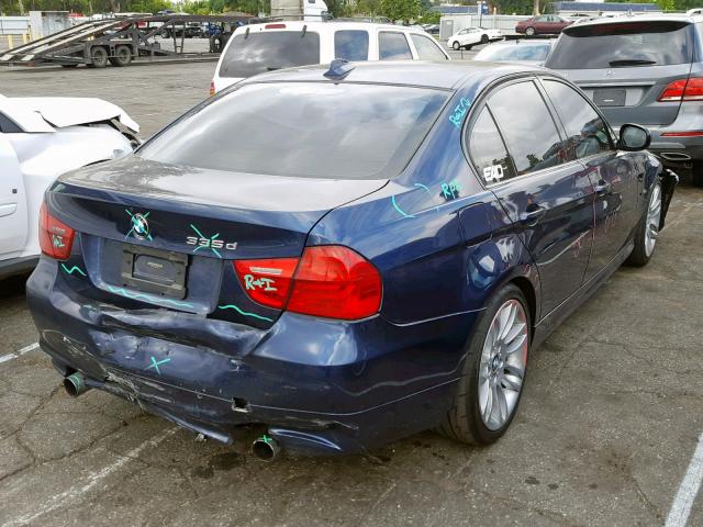 WBAPN7C54BF184758 - 2011 BMW 335 D BLUE photo 4