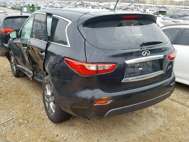 5N1AL0MNXDC324106 - 2013 INFINITI JX35 BLACK photo 3