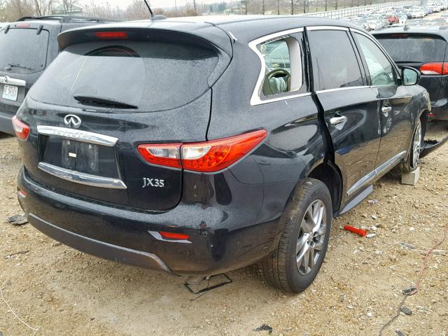 5N1AL0MNXDC324106 - 2013 INFINITI JX35 BLACK photo 4