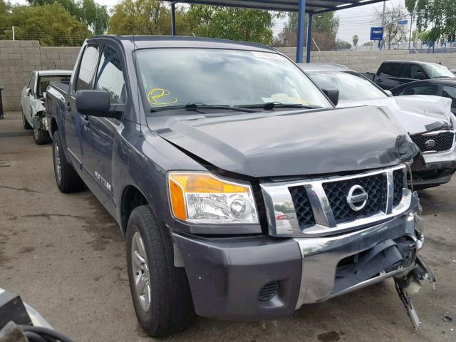 1N6AA0EK7CN311277 - 2012 NISSAN TITAN S GRAY photo 1