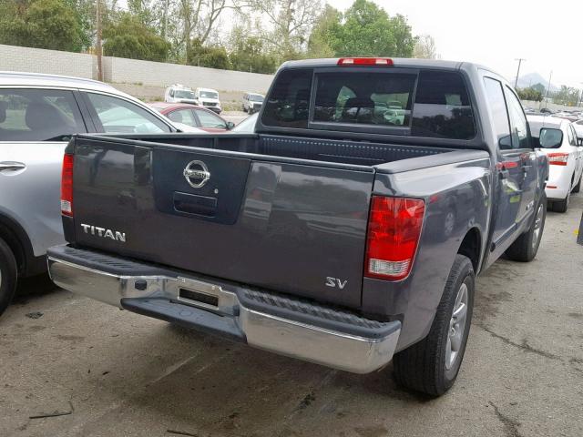 1N6AA0EK7CN311277 - 2012 NISSAN TITAN S GRAY photo 4