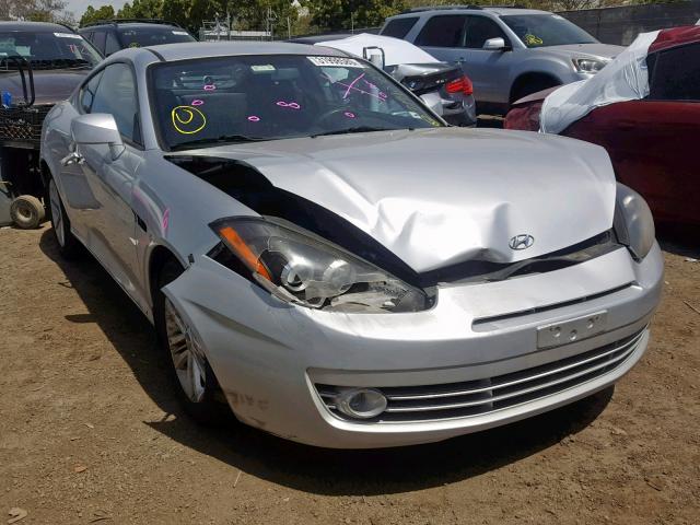 KMHHM66D48U292031 - 2008 HYUNDAI TIBURON GS SILVER photo 1