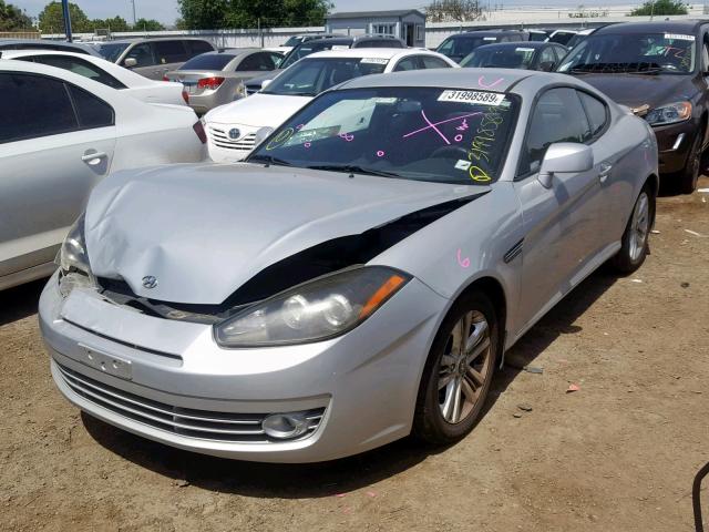 KMHHM66D48U292031 - 2008 HYUNDAI TIBURON GS SILVER photo 2