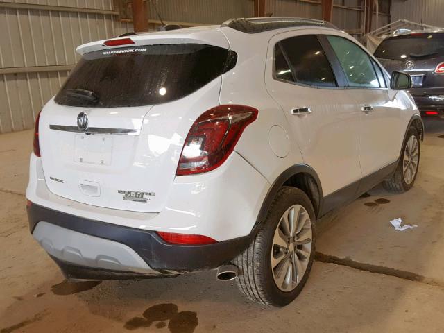 KL4CJASB2JB707874 - 2018 BUICK ENCORE PRE WHITE photo 4