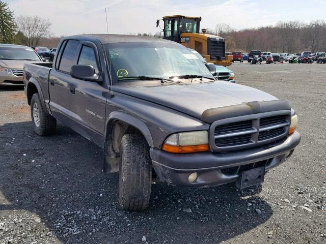 1B7HG38N22S511149 - 2002 DODGE DAKOTA QUA CHARCOAL photo 1