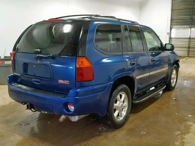 1GKDT13S162248089 - 2006 GMC ENVOY BLUE photo 4