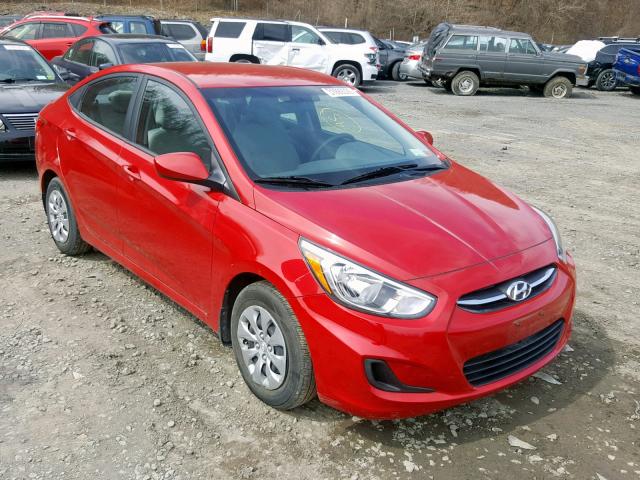 KMHCT4AE2GU128597 - 2016 HYUNDAI ACCENT SE RED photo 1