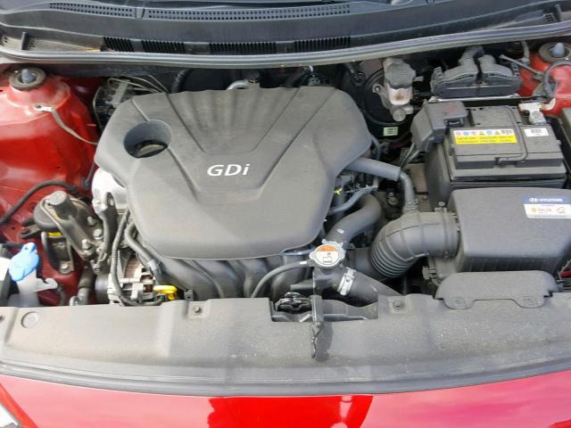 KMHCT4AE2GU128597 - 2016 HYUNDAI ACCENT SE RED photo 7