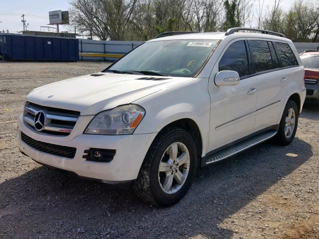 4JGBF71E17A123333 - 2007 MERCEDES-BENZ GL 450 4MA WHITE photo 2