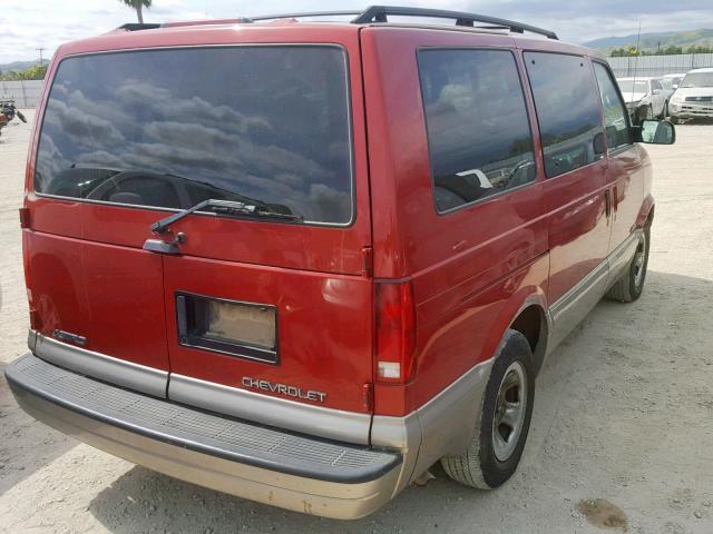 1GNDM19X32B138061 - 2002 CHEVROLET ASTRO RED photo 4