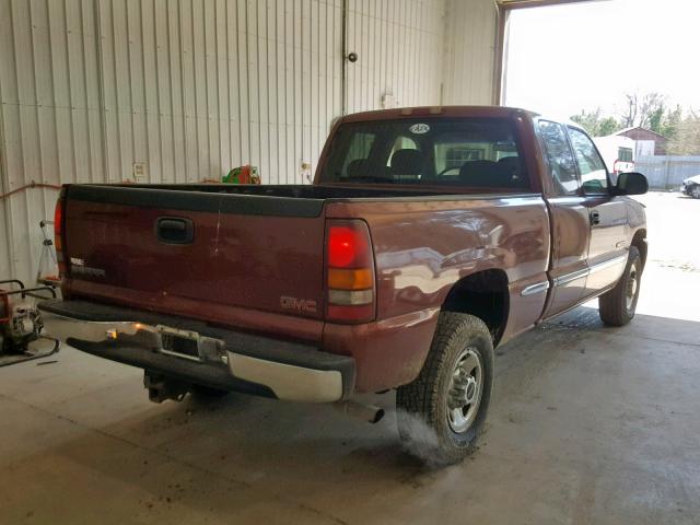 1GTFC29U1YZ104846 - 2000 GMC NEW SIERRA RED photo 4