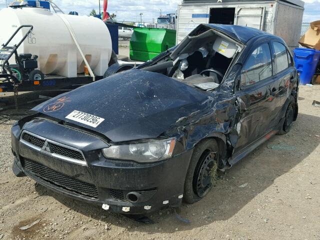 JA32U8FW6AU600750 - 2010 MITSUBISHI LANCER GTS BLACK photo 2