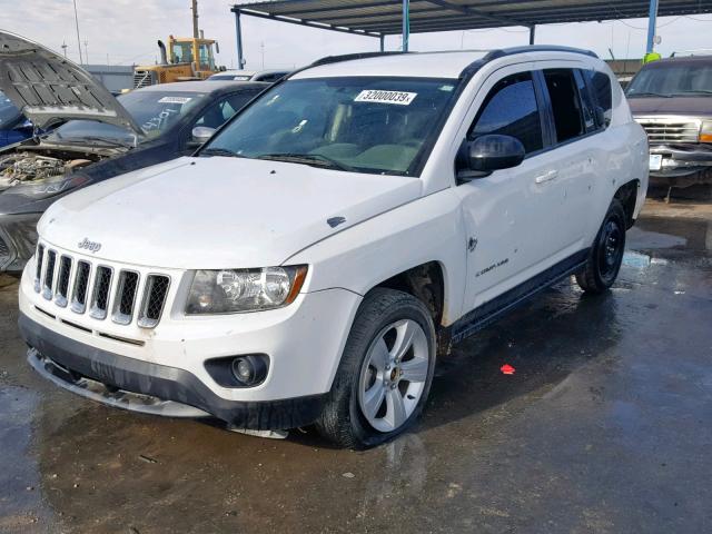 1C4NJDBB0FD240322 - 2015 JEEP COMPASS SP WHITE photo 2