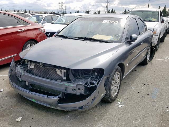 YV1RS64AX42370710 - 2004 VOLVO S60 CHARCOAL photo 2