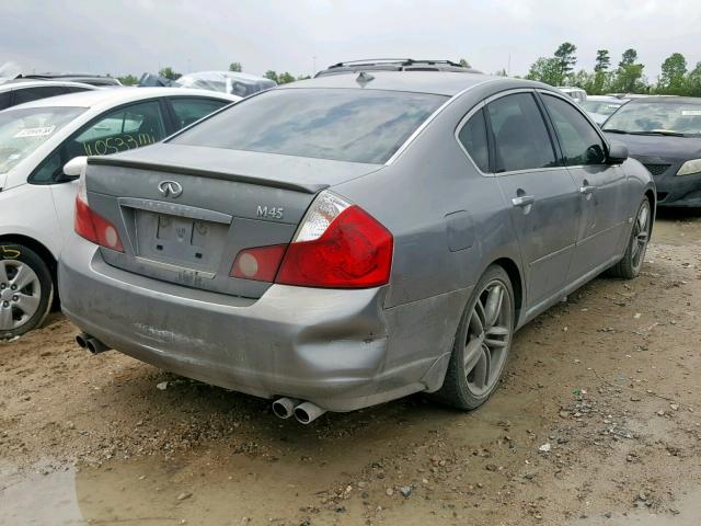 JNKBY01E57M402366 - 2007 INFINITI M45 BASE SILVER photo 4