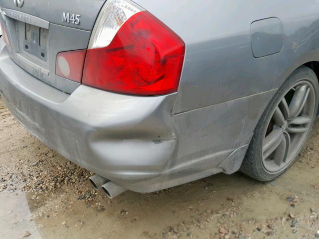 JNKBY01E57M402366 - 2007 INFINITI M45 BASE SILVER photo 9