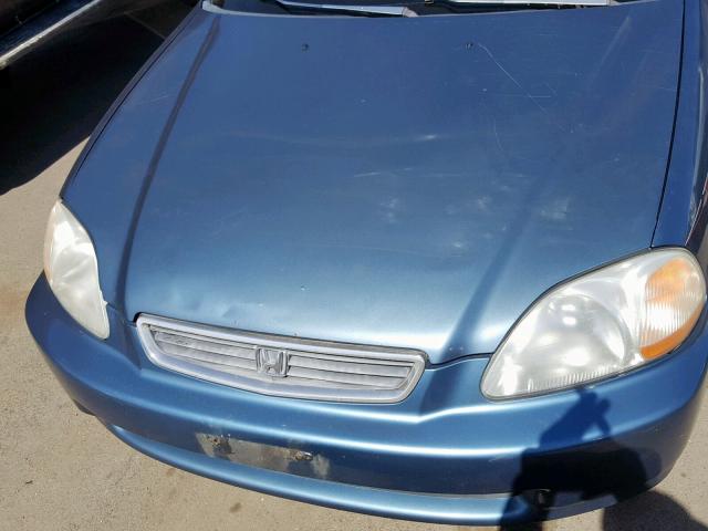 1HGEJ6624TL020447 - 1996 HONDA CIVIC DX BLUE photo 7