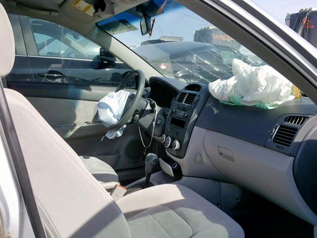 KNAFE121675375361 - 2007 KIA SPECTRA EX SILVER photo 5