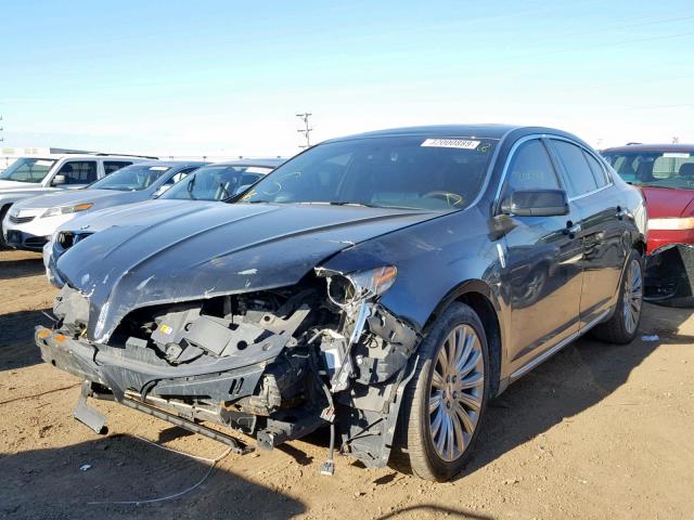 1LNHL9EK1DG604593 - 2013 LINCOLN MKS BLACK photo 2