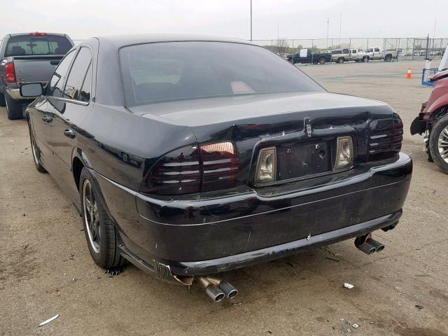 1LNHM87A12Y664621 - 2002 LINCOLN LS BLACK photo 3