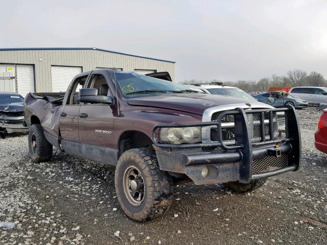 3D7LU38C04G250296 - 2004 DODGE RAM 3500 S MAROON photo 1