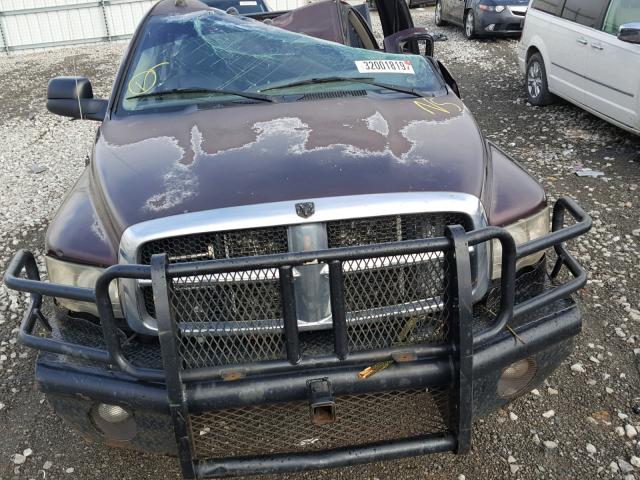 3D7LU38C04G250296 - 2004 DODGE RAM 3500 S MAROON photo 7