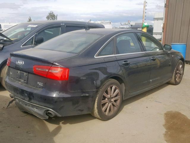 WAUJGAFC0DN009407 - 2013 AUDI A6 PRESTIG BLACK photo 4