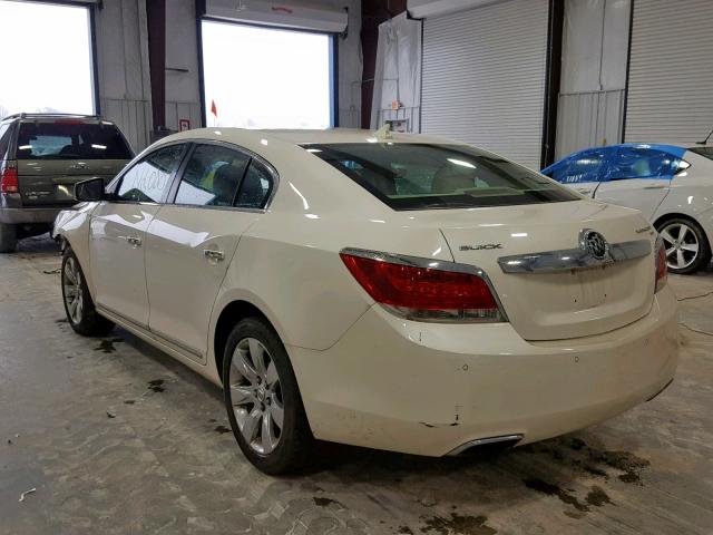 1G4GE5EDXBF132283 - 2011 BUICK LACROSSE C WHITE photo 3