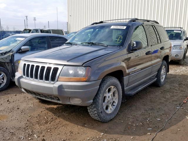 1J4GW58N8XC767530 - 1999 JEEP GRAND CHER GRAY photo 2