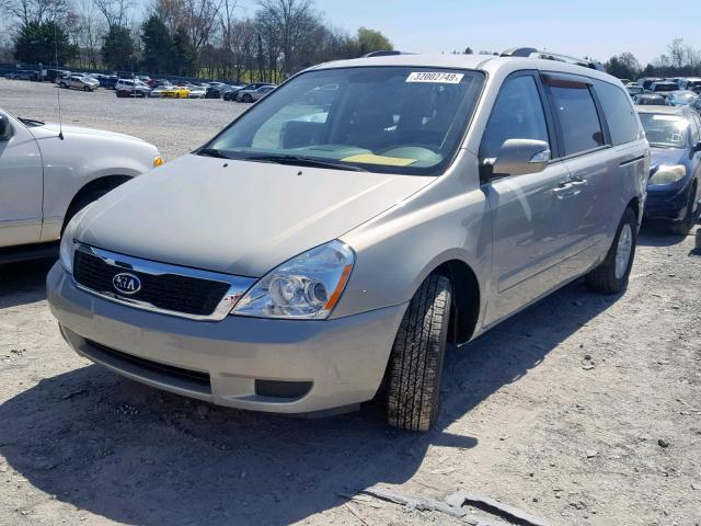 KNDMG4C75C6473245 - 2012 KIA SEDONA LX SILVER photo 2