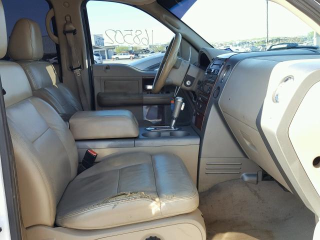 1FTPW14V46KC39055 - 2006 FORD F150 SUPER WHITE photo 5